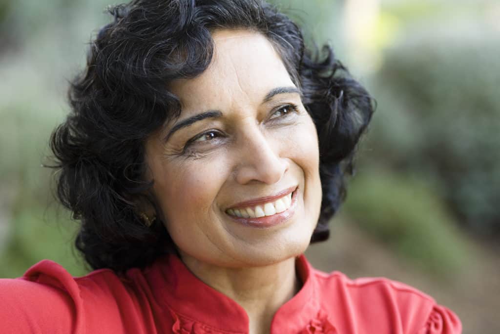 Smiling Woman Portrait of a Smiling Mature Indian