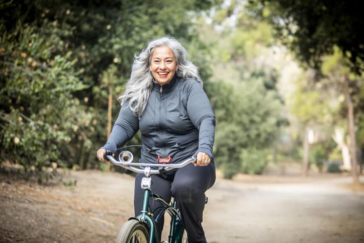 woman on bike COMBATTING AGEISM